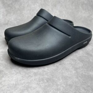 OOFOS OOclog Shoes Size Mens 9 Womens 11 Black Recovery Slip On Clogs